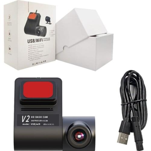 New USB Hidden Car DVR Video Recorder 1080P WIFI Connect Dash Cam Loop Recording G-Sensor Wide Angle Registrar Dashcam