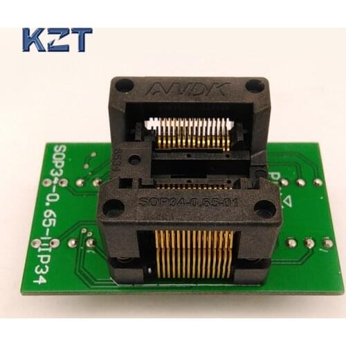 SSOP30 TSSOP30 to DIP30 Programming Socket Adapter Pitch 0.65mm IC Body Width 5.3-5.7mm 208mil-224mil Flash Chip Test Socket