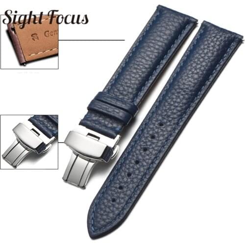 18 19 20 21 22mm Quick Release Watch Band for Samsung Watch Strap for Fossil Leather Wrist Bracelet Watch Belt Cowhide Men Women