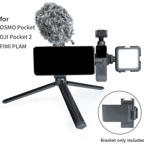 Foldable Phone Holder Extension Bracket for DJI OSMO Pocket 2 FIMI PLAM Handheld Gimbal Camera Accessories
