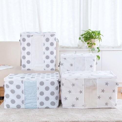 1pcs Clothes Quilt Storage Bag Blanket Closet Sweater Organizer Box Sorting Pouches Cabinet Container Travel Home Dropshipping