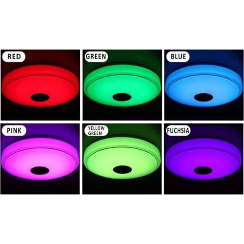36W/60W RGB LED Bluetooth Music Ceiling Lights Home Bedroom APP Control Surface Mounted Smart Ceiling Lamp with Remote Control
