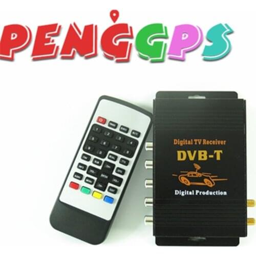 In Car Digital TV DVB-T MPEG-4 Digital TV Dual Tuner Receiver Box Tuner for Car Dual antennas High resolution High Speed