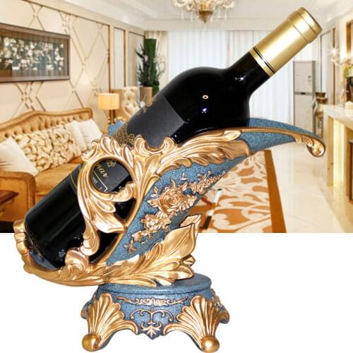 Resin Vertical Chef Wine Rack Dining-Table Bar Living Room Decorations Wine Bottle Holder European Household Goods Accessories