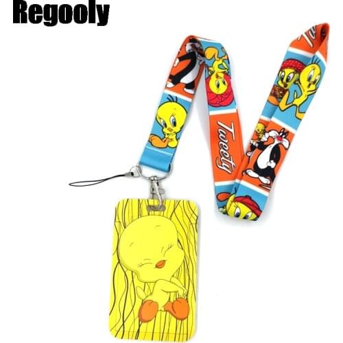 Funny Cartoon Cat Key lanyard Car KeyChain ID Card Pass Gym Mobile Phone Badge Kids Key Ring Holder Jewelry Decorations