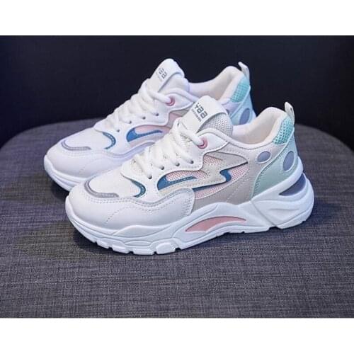Fashion Women Sneakers 2021 Platform Sports Shoes Summer White Chunky Sneakers Vulcanized Casual Shoes Tennis Female Basket