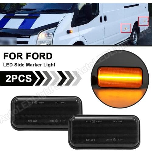1/2/4Pcs For Ford Transit MK6 MK7 2000 01 02 03 04 05 06 07 08 09 2010 2011 2012 2013 LED Side Marker Light Lamp Turn Signal