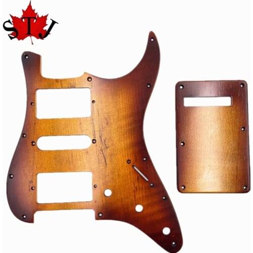 1 SET Maple Wood GUITAR HSH Pickguard &Backplate