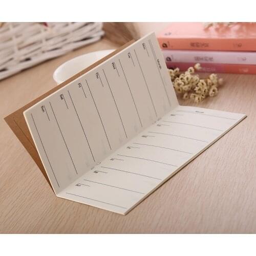 1pcs BZNVN South Korea stationery Kraft simple portable long week record of this simple diary YF13-523
