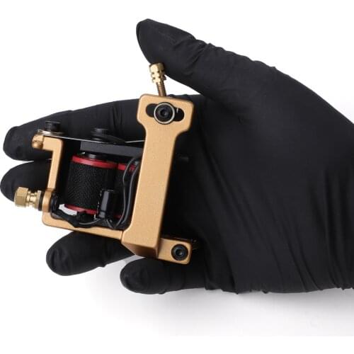 High Quality Professional Alloy Tattoo Machine 10 Wrap Coils Tattoo Kits for Tattoo Lining Shading Coloring Tattoo Supplies 1pc