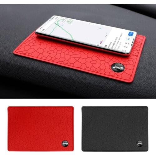 1Pcs Anti-Slip Car Dash Sticky Pads Heat Resistant For Jeep Cherokee Compass Patriot Renegade Rubicon Trailhank Wrangler Guide