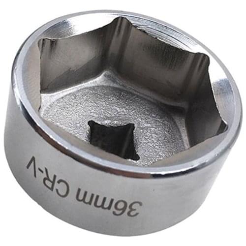 36mm Oil Filter Socket Tool Wrench 3/8\" Drive Cap Remover Low Profile for Garage E7CA