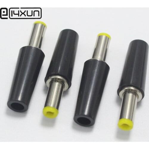 4pcs New Black 5.5*2.5mm /5.5*2.1mm DC Power Plug ABS 5.5mm Male Plugs Connector DIY Repair Audio jack Adapter