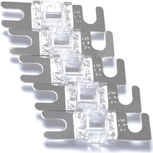 5PCS AFS ANL Fuses Nicked Plated Audio Fuses 30A/40A/60A/80A/100A For Car Lift Trucks And Other Battery Operated Video System