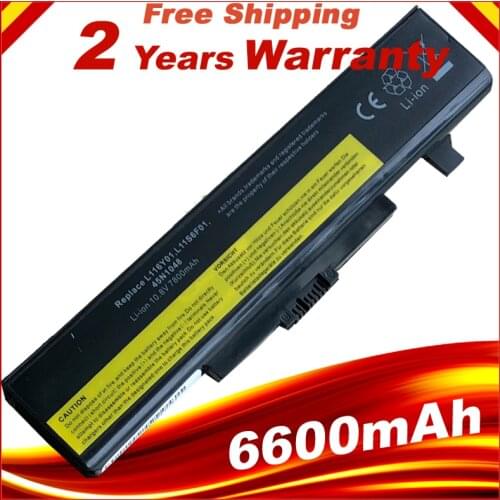 9 Cells Laptop Battery for Lenovo Y580 Y480 G510 G580 G710 G480 Z480 Z580 Z585 L11M6Y01 L11L6Y01 L11L6F01 L11L6R01 L11N6R01