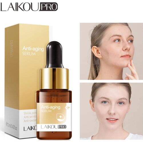 LAIKOU PRO Anti-aging Serum Anti Wrinkle Facial Essential Oils Firming Lifting Moisturizing Brighten Shrink Pores Face Skin Care