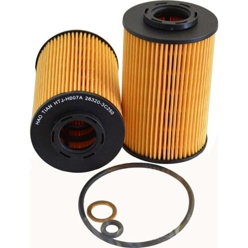 1pcs Car Oil Filter for HYUNDAI Genesis 3.3L(BH 2007-2015) Veracruz 3.8L(EN 2006-2013) Equus for KIA Borrego 3.8L 26320-3C250