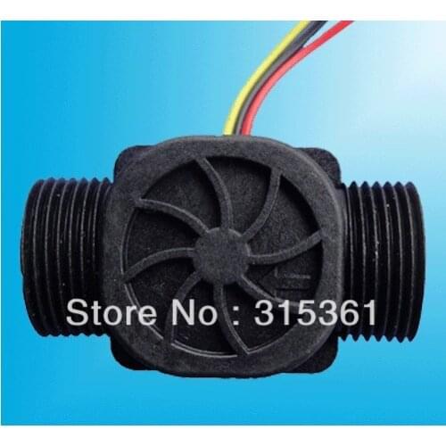 Free Shipping 1/2" Flow Water Sensor For Industry Agriculture Irrigation 3.5V - 24V DC