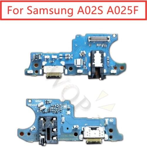 For Samsung A02S A025F USB Charger Port Dock Connector PCB Board Ribbon Flex Cable + Headphone Jack Audio Earphone