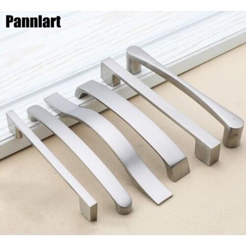 Pannlart 1 Pc Silver Elegant Cabinet Handle Wardrobe Door Pulls Kitchen Cabinet Drawer Knob Kitchen Furniture Handle Hardware