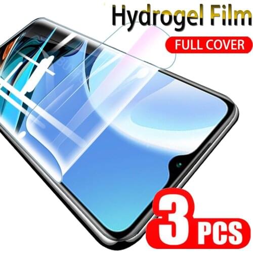 3 Piece Hydrogel Film For Xiaomi Redmi Note 9t Safety Film Redmy Note9 t Note9t Screen Full Cover Protective Films Not Glass