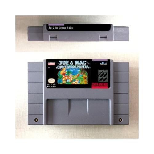 Joe & Maced Caveman Ninjas or Joe & Maced 2 Lost in the Tropics - Action Game Card US Version English