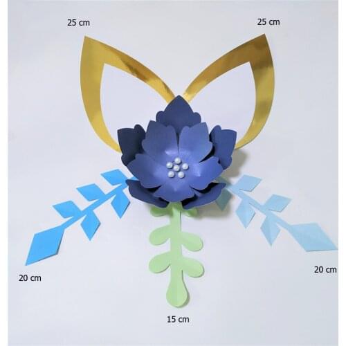 2019 DIY Cardstock Paper Flowers Artificial Flower For Birthday Backdrop Decorations Special Party Deco