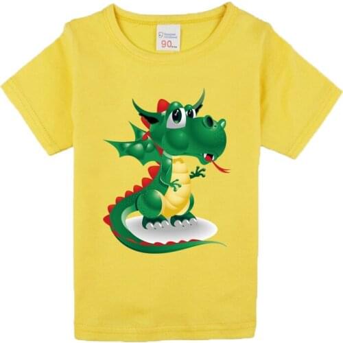 2020 Boys Short Sleeve T Shirts Summer Shirt Kid Baby Children Clothing dinosaur printed t shirt