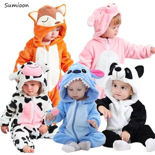 Newborn Romper Baby Boys Girls Jumpsuit Bebe Clothing Toddler Infant Pajamas Winter Baby Clothes panda Romper Baby Costumes