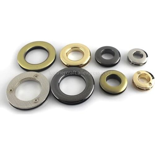 2pcs Metal screw back Eyelets with washer grommets Leather Craft accessory for bag garment shoe clothes jeans decoration