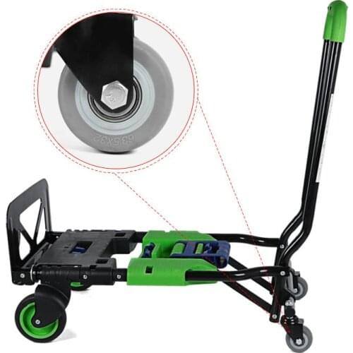 260-Pound Capacity Multi-Position Heavy Duty Folding Hand Truck, Portable Trolley Luggage Dolly