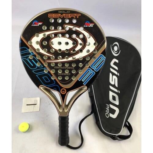 Men Padel Tennis Racket Carbon Fiber EVA Face Beach Tennis Padel Beach Racquet Racket Paddle Tennis With Cover -40