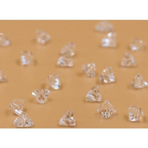 Wholesale 6mm 100pcs Triangle Austria Crystal Beads For Jewelry Making DIY Handmade Bracelet