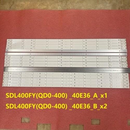 5set=15pcs LED bar For Toshiba DL4077 Seml DL4077i SDL400FY(QD0-400) _40E36_A_x1 B_x2