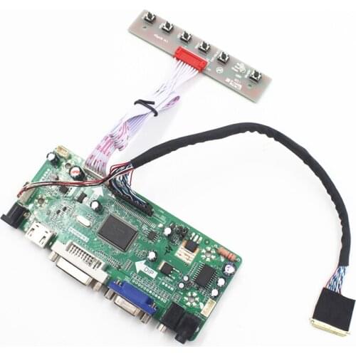 VGA HDMI-compatible DVI LCD Controller Board for 17.3 inch 1920x1080 HSD173PUW1 WLED LVDS LCD driver board with HDMI-compatible