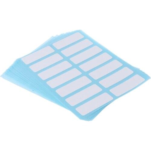 12 Sheet Self Adhesive Sticky White Label Blank Stickers Note Tags Crafts T8DB