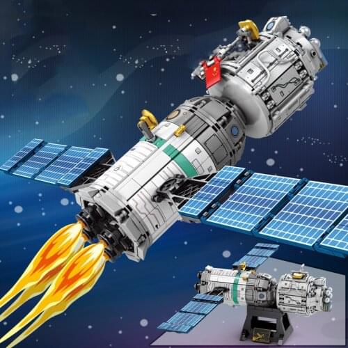 Science Fiction Movie Series Aerospace Science Exploration space shuttle astronaut Figures DIY model Building Blocks Toys Gifts