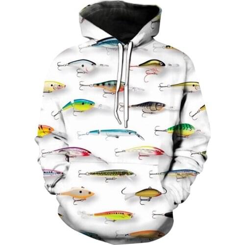 Fish Shark Octopus 3D Print Hoodies Fishing Men Women Hooded Sweatshirt Trendy Pullover Hoodie Hip Hop Tops Coat Unisex Clothing