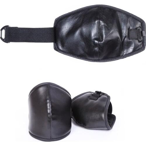 Motorcycle PU Leather Outdoor Warm Knee Pads Bike Riding Windproof Waterproof Warm Motor Bicycle Scooter Short Knee Protector