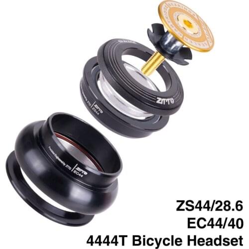 ZTTO Bicycle Headset 4444T MTB 44mm ZS44 EC44 CNC 1 1/8"-1 1/2" Straight Tube Frame to Tapered Tube Fork 1.5 Adapter Headset