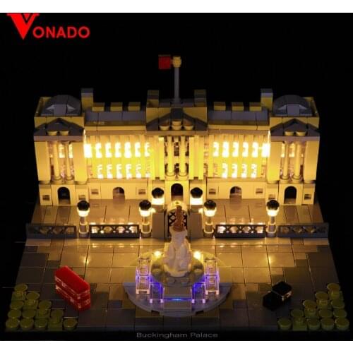 Vonado LED Lighting Kit for 21029 Architecture Series Buckingham Palace Light Kit, Not Included The Building Block