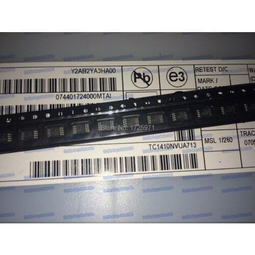 10PCS/LOT TC1410NVUA713 TC1410NVUA TC1410NV TC1410 1410NV MSOP8 IC 0.5A HIGH-SPEED MOSFET DRIVERS