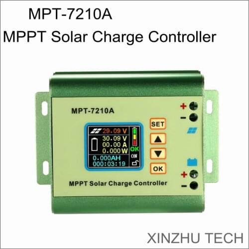 LCD MPPT 7210A Solar Regulator Charge Controller Regulator DC-DC Booster Voltage Ammeter Electrical Tool Accessories High-Speed