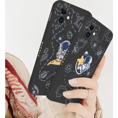 Star Square Silicone Case For iPhone 12 Pro Max Mini 11 Pro Max X XR XS MAX SE2020 8 7 6 6S Plus Soft Phone Cover Case