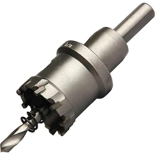 1pc 15-75mm Core Drill Bit Hole Saw Metal Drilling Brocas Hard Alloy Straight Shank Drill Bits For Metal Cutting Power Tools