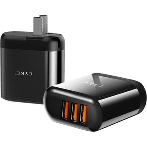 AC 100~240V QC3.0 PD Protocol Dual USB Port Type-c Power Adaptor Wall Charger Foldable Pin Perfect Compatible With Connector