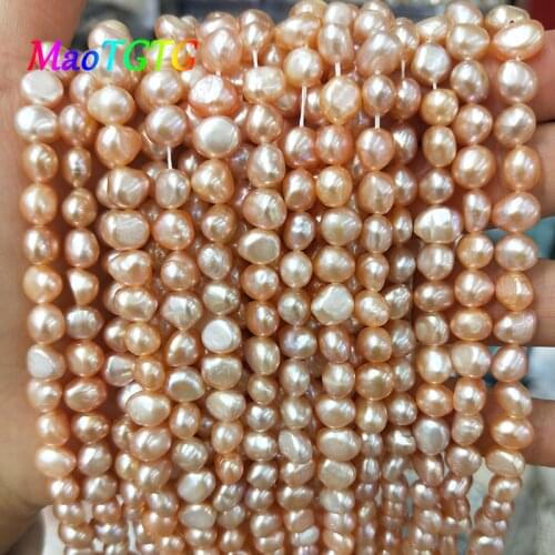 Irregular Natural Freshwater Pearls Beads For Jewelry Making Necklace Bracelet 35CM Pink Irregular Loose PearlsBeads Wholesale