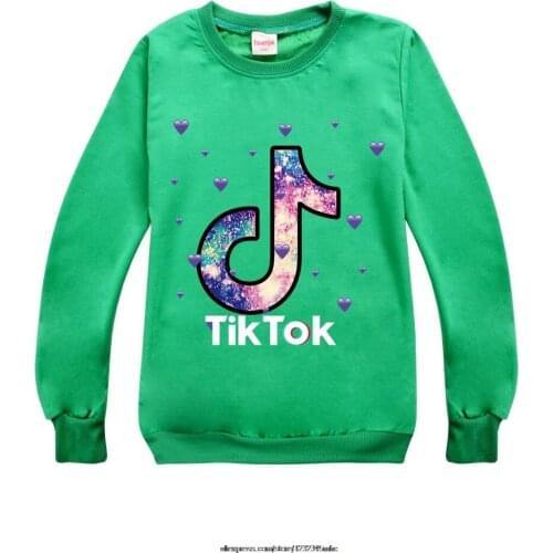 Tik Tok Childrens Wear Baby Kids T Shirts Girls Boys Clothes Print Tops T-shirt Children Clothing Tops 10 to 12 teenage