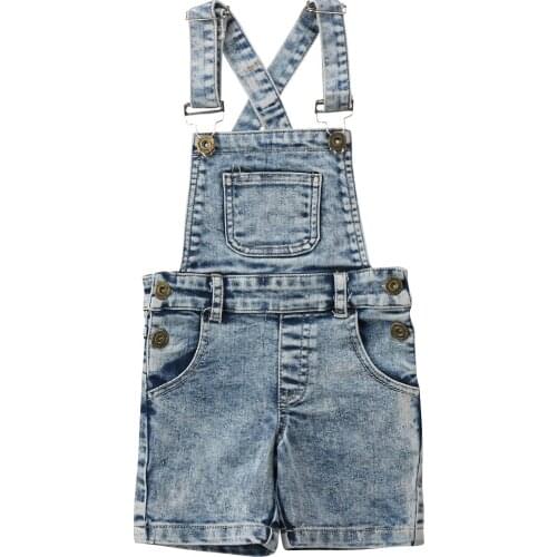 Kids Baby Girl Boy Deinm Overalls Bib Romper Outfits Clothes Summer Kid Clothing