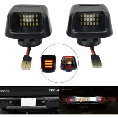 For Nissan Navara D40 Frontier Armada Titan Xterra Suzuki Equator 2007 2008 2009 2010-2019 LED License Plate Light